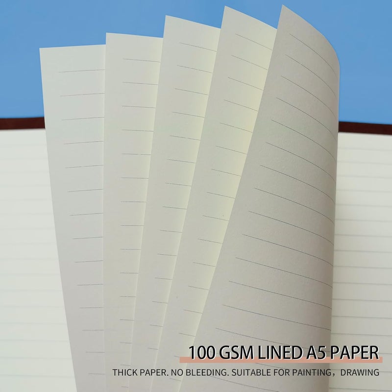 Mafegu A5 Ruled Refills Inserts for 6-Ring Binder, Loose Leaf Planner Filler Paper, Planner Inserts,80 Sheets/160 Pages,Lined(Line-A5) - Image 2